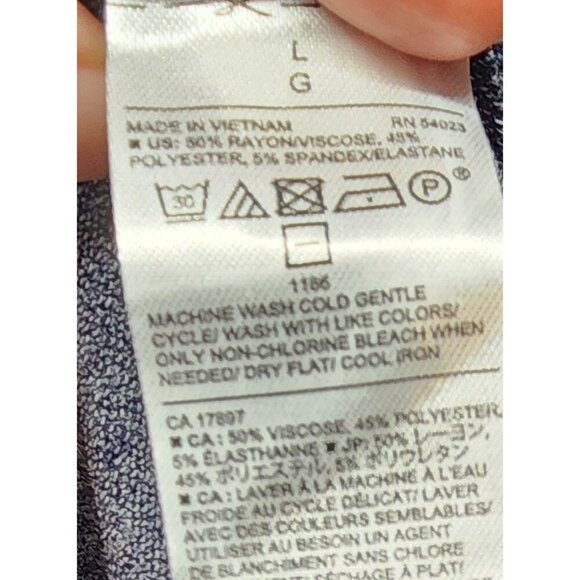 Banana Republic Sleeveless Knit Cowl Neck Dress Large Gray - Picture 7 of 7